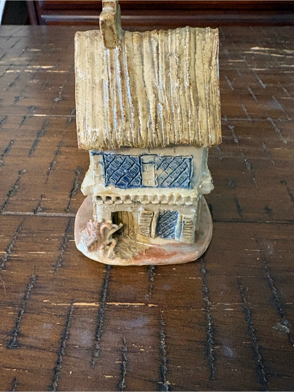 Vintage Highland Pottery Handmade Painted Cottage House